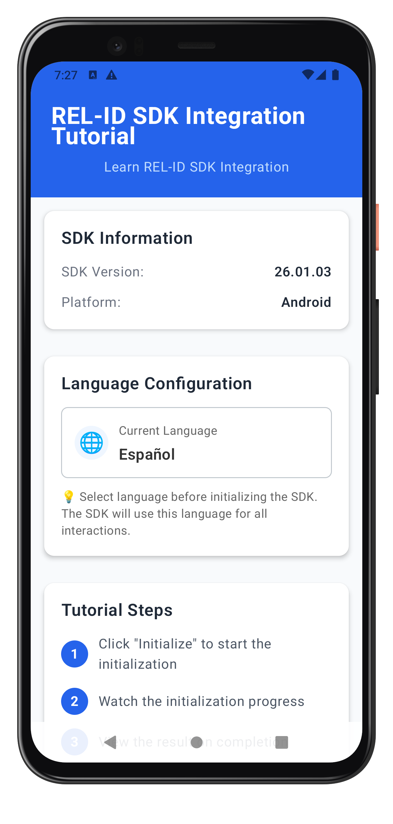 initialize with initOptions