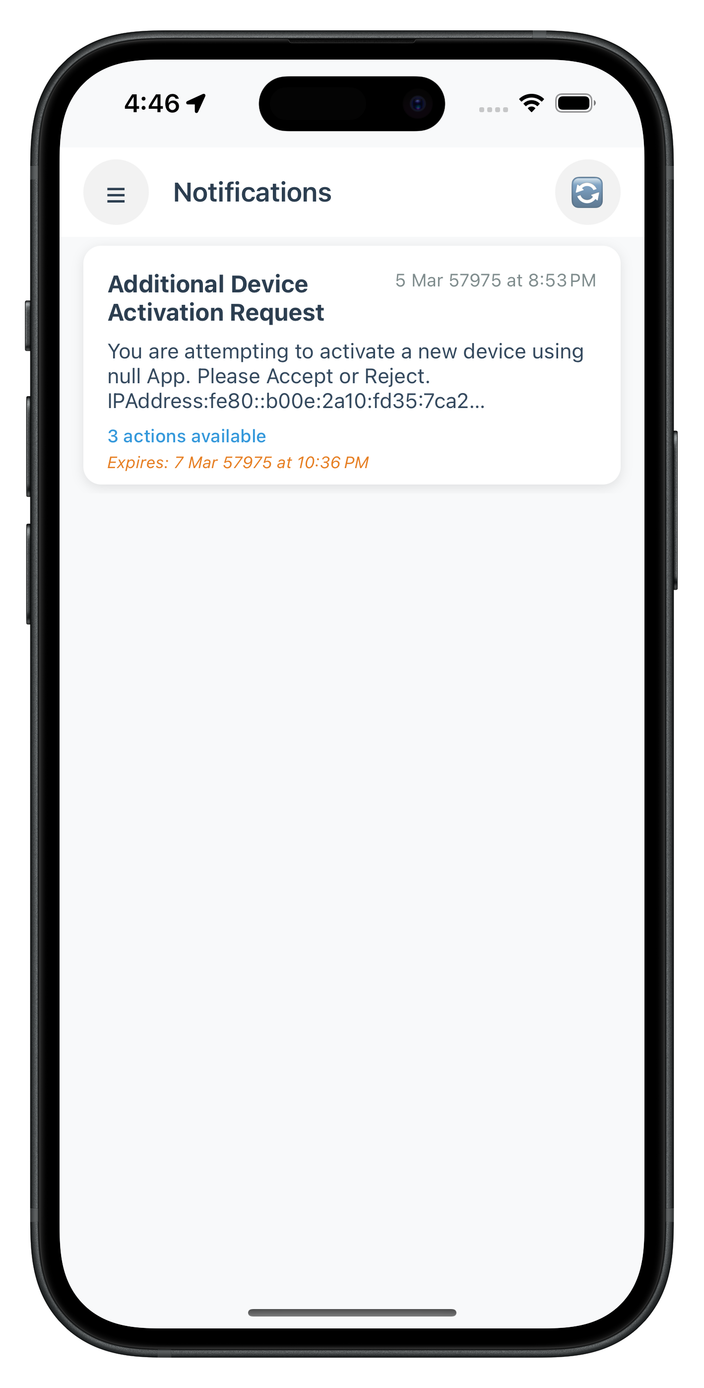 Get Notifictions Screen