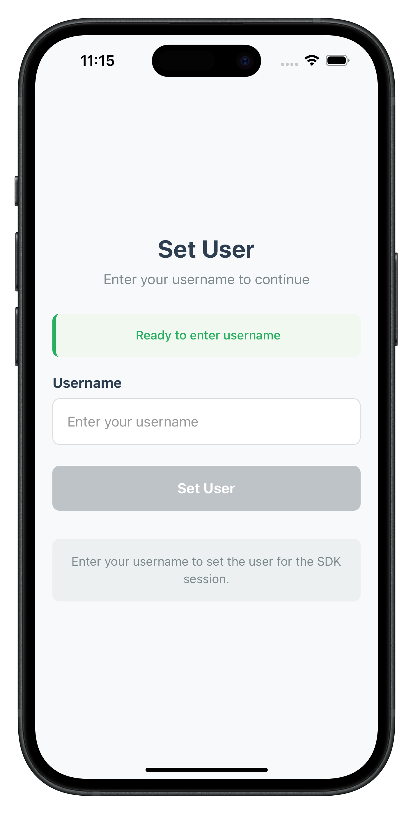 Check User Screen